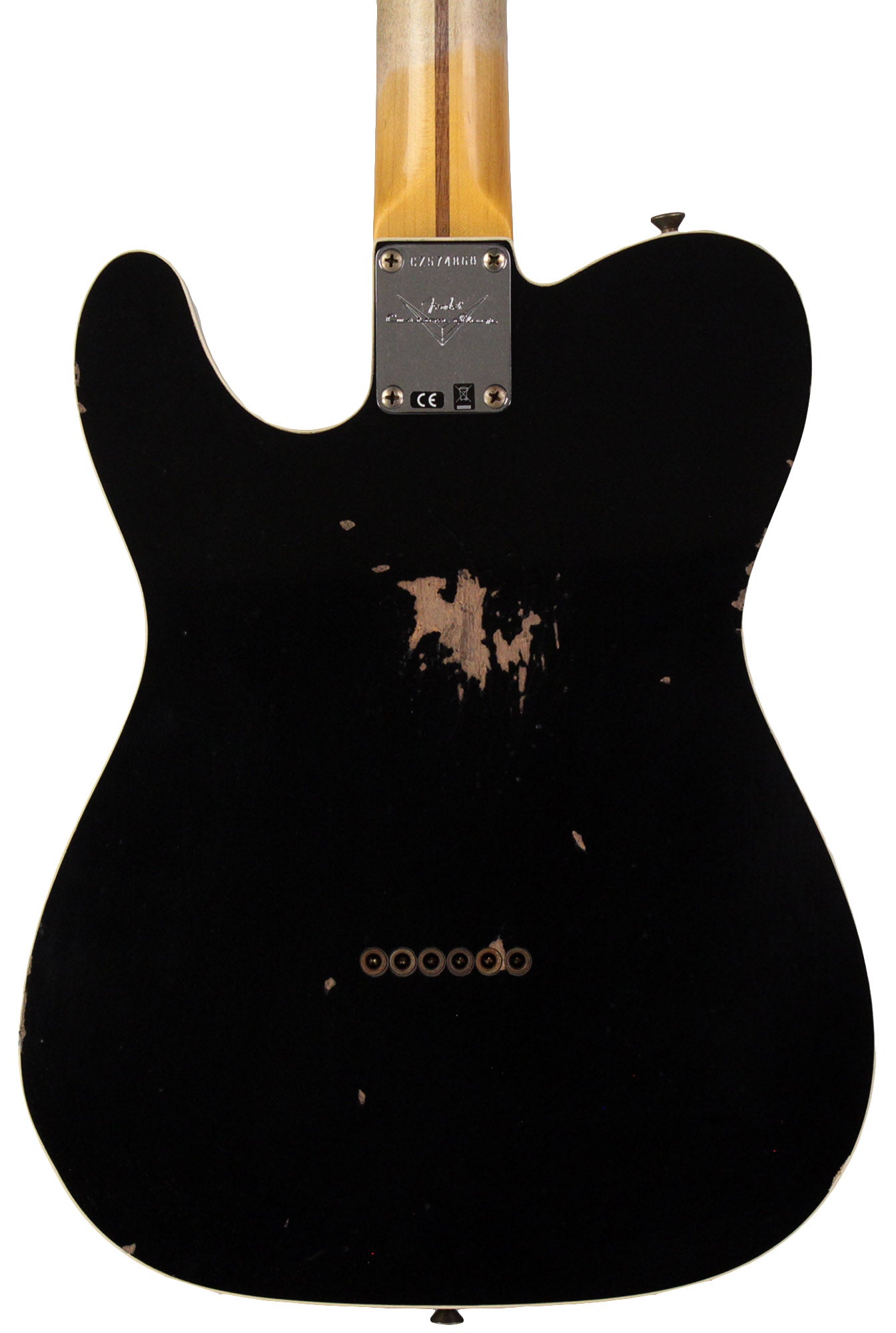 Tele Custom Shop Fender Custom Shop 59 Tele Custom, Relic, Aged Black | Humbucker Music