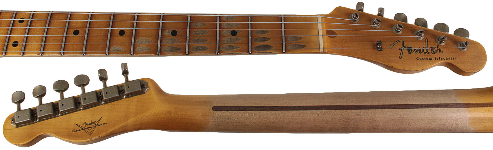 Fender Custom Shop 59 Tele Custom, Relic, Aged Black | Humbucker Music