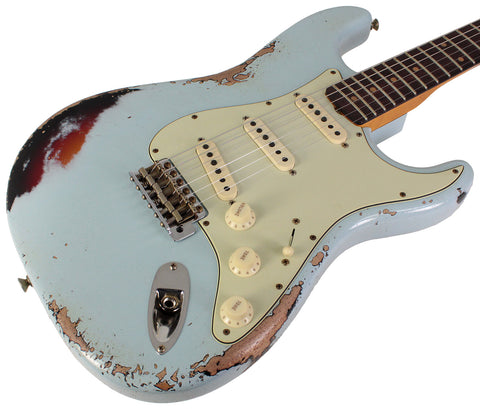 Blue sunburst stratocaster discount