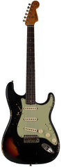 Fender Custom Shop 1960 Stratocaster, Heavy Relic, Aged Black over 3-color Sunburst