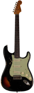 Fender Custom Shop 1960 Stratocaster, Heavy Relic, Aged Black over 3-color Sunburst