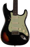 Fender Custom Shop 1960 Stratocaster, Heavy Relic, Aged Black over 3-color Sunburst