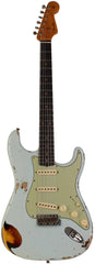 Fender Custom Shop '61 Strat, Heavy Relic, Super Faded Aged Sonic Blue over 3-Color Burst