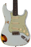 Fender Custom Shop '61 Strat, Heavy Relic, Super Faded Aged Sonic Blue over 3-Color Burst
