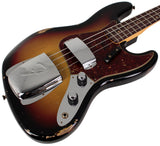 Fender Custom Shop 1962 Jazz Bass, Relic, 3-Tone Sunburst