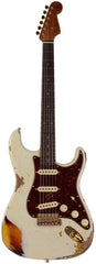 Fender Custom Shop Limited '62 Strat, Heavy Relic, Aged Olympic White Over 3-Color Sunburst