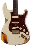 Fender Custom Shop Limited '62 Strat, Heavy Relic, Aged Olympic White Over 3-Color Sunburst