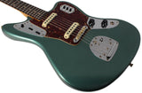 Fender Custom Shop 1963 Jaguar, Journeyman Relic, Super Faded Sherwood Green Metallic - Humbucker Music