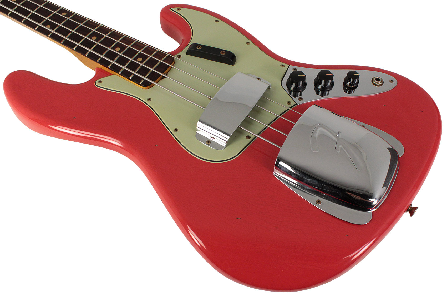い出のひと時に、とびきりのおしゃれを！ Jazz 1963 Shop Custom Fender Bass, Aged Relic, Journeyman ベース