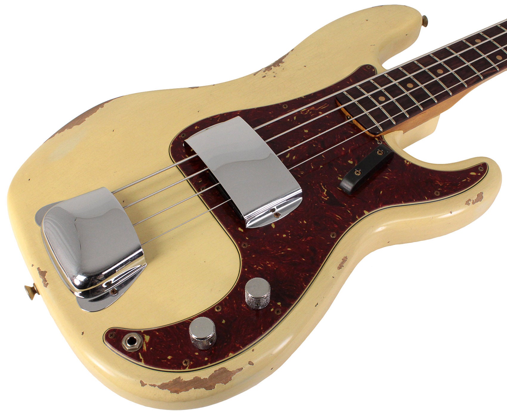 Fender Custom Shop 1964 Precision Bass Relic Aged Vintage White by Humbucker Music