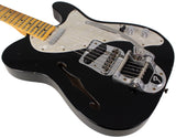 Fender Custom Shop Limited 1968 Tele Thinline, Journeyman Relic, Aged Black