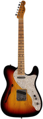 Fender Custom Shop Limited 1968 Telecaster Thinline Guitar, Journeyman Relic, 3 Tone Sunburst