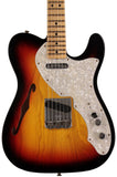 Fender Custom Shop Limited 1968 Telecaster Thinline Guitar, Journeyman Relic, 3 Tone Sunburst