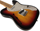 Fender Custom Shop Limited 1968 Telecaster Thinline Guitar, Journeyman Relic, 3 Tone Sunburst