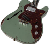 Fender Custom Shop Limited Edition '72 Telecaster Custom Thinline Relic, Sage Green Metallic