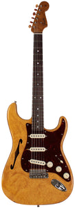 Fender Custom Shop Artisan Stratocaster, Thinline Roasted Ash Body With AAAA Maple Burl Top