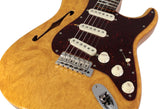 Fender Custom Shop Artisan Stratocaster, Thinline Roasted Ash Body With AAAA Maple Burl Top