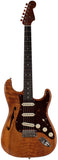 Fender Custom Shop Artisan Stratocaster, Thinline Roasted Ash Body, 4A Figured Koa Top