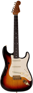 Fender Custom Shop Artisan Korina Thinline Stratocaster, Chocolate 3-Tone Sunburst