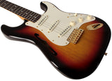 Fender Custom Shop Artisan Korina Thinline Stratocaster, Chocolate 3-Tone Sunburst