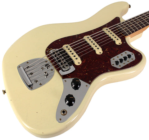Fender Custom Shop Bass VI Guitar, Journeyman Relic, Vintage White