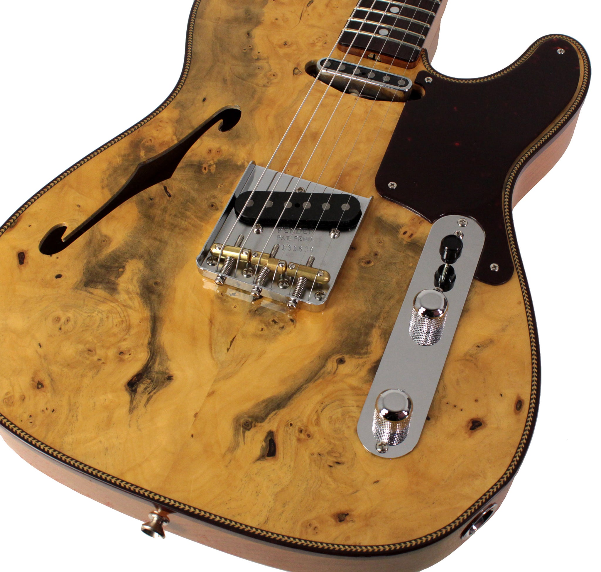 Fender Custom Shop Artisan Buckeye Burl Double Esquire Guitar