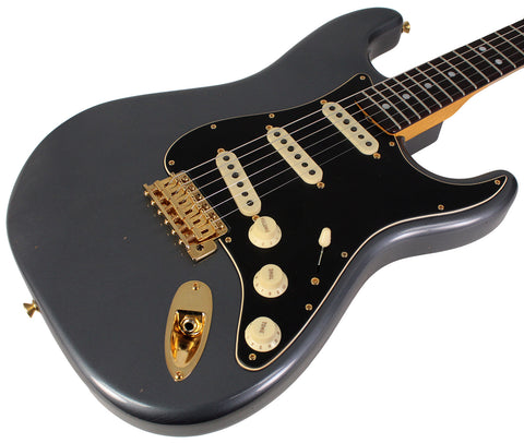 Fender Custom Shop Limited 1965 Dual-Mag Stratocaster Journeyman, Faded Aged Charcoal Frost Metallic