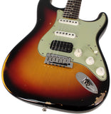 Fender Custom Shop Limited Custom Deluxe HSS S-1 Stratocaster, Relic, 3-Tone Sunburst
