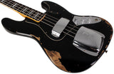 Fender Custom Shop Limited Custom Jazz Bass, Heavy Relic, Aged Black