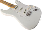 Fender Custom Shop Jimi Hendrix Voodoo Child Strat Guitar, Journeyman Relic, Olympic White - Humbucker Music
