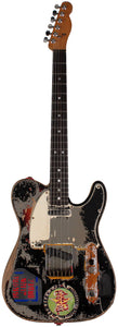 Fender Custom Shop Masterbuilt Joe Strummer Telecaster, Limited, Super Heavy Relic, Aged Black over 3-Color Sunburst