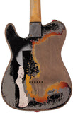 Fender Custom Shop Masterbuilt Joe Strummer Telecaster, Limited, Super Heavy Relic, Aged Black over 3-Color Sunburst