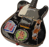 Fender Custom Shop Masterbuilt Joe Strummer Telecaster, Limited, Super Heavy Relic, Aged Black over 3-Color Sunburst