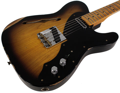 Fender Custom Shop Limited Nocaster Thinline Relic, Aged 2-Color Sunburst