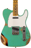 Fender Custom Shop Limited 1965 Telecaster Custom, Heavy Relic, Aged Seafoam Green over 3 Tone Sunburst