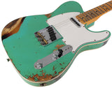 Fender Custom Shop Limited 1965 Telecaster Custom, Heavy Relic, Aged Seafoam Green over 3 Tone Sunburst