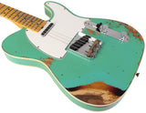 Fender Custom Shop Limited 1965 Telecaster Custom, Heavy Relic, Aged Seafoam Green over 3 Tone Sunburst