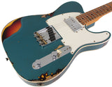 Fender Custom Shop Limited Red Hot Cunife Tele, Heavy Relic, Aged Ocean Turquoise Over Chocolate 3TS