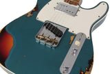 Fender Custom Shop Limited Red Hot Cunife Tele, Heavy Relic, Aged Ocean Turquoise Over Chocolate 3TS