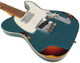Fender Custom Shop Limited Red Hot Cunife Tele, Heavy Relic, Aged Ocean Turquoise Over Chocolate 3TS