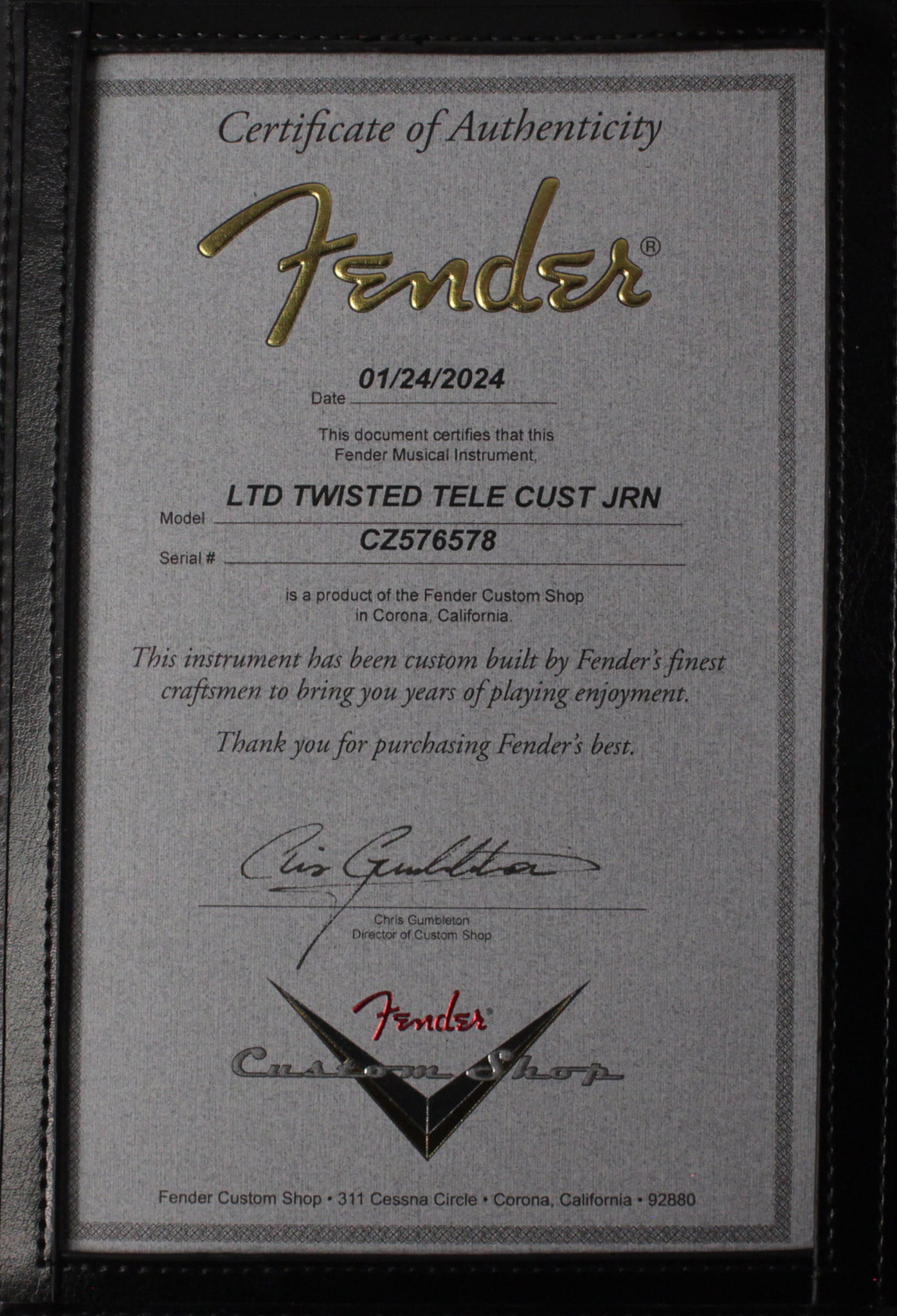 Fender Custom Shop Limited Twisted Tele Custom, Journeyman