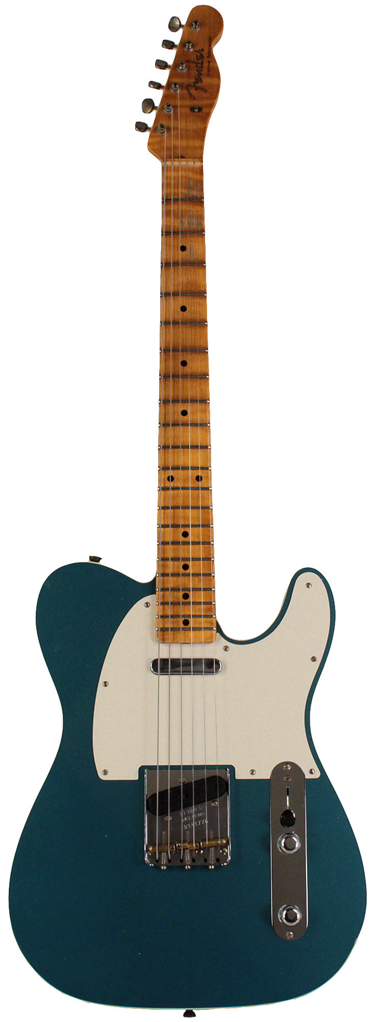Fender Custom Shop Limited Edition 50s Twisted Telecaster Custom Journeyman Relic Electric Guitar Aged Ocean Turquoise