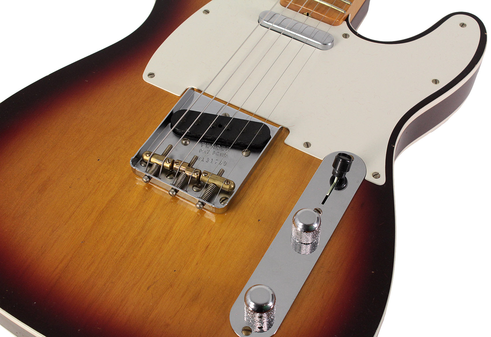 Fender Custom Shop Limited Edition 50s Twisted Telecaster Custom Journeyman Relic Electric Guitar Chocolate 3 Color Sunburst