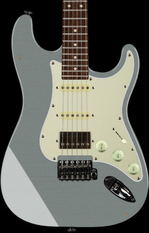 Suhr Select Classic S Antique HSS Guitar, Roasted Neck, Firemist Silver