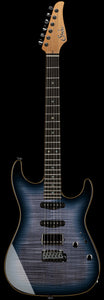 Suhr Select Standard Mahogany Guitar, Faded Trans Whale Blue Burst