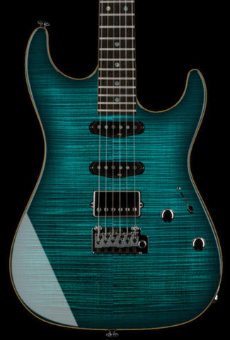 Suhr Select Standard Mahogany Guitar, Trans Teal Burst