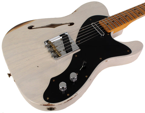 Fender Custom Shop Limited Nocaster Thinline Relic, Aged White Blonde