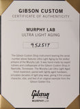 Gibson Custom Shop Murphy Lab 1959 Les Paul Standard Guitar, Sunrise Teaburst, Ultra Light Aged - Humbucker Music