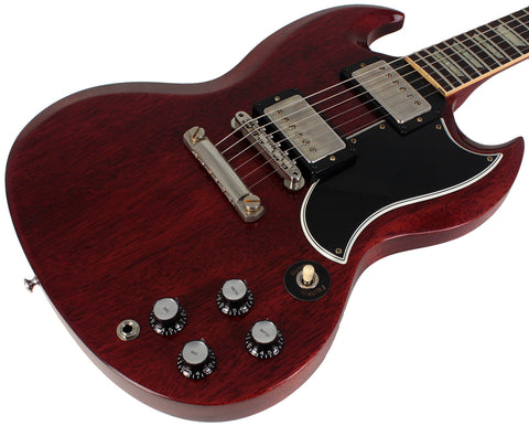 Gibson Custom Shop 1961 Les Paul SG Standard Reissue Guitar, VOS, Cherry Red - Humbucker Music