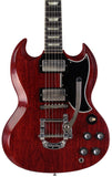 Gibson Custom Shop 1961 Les Paul SG Standard Reissue Guitar, B5 Bigsby, VOS, Cherry Red